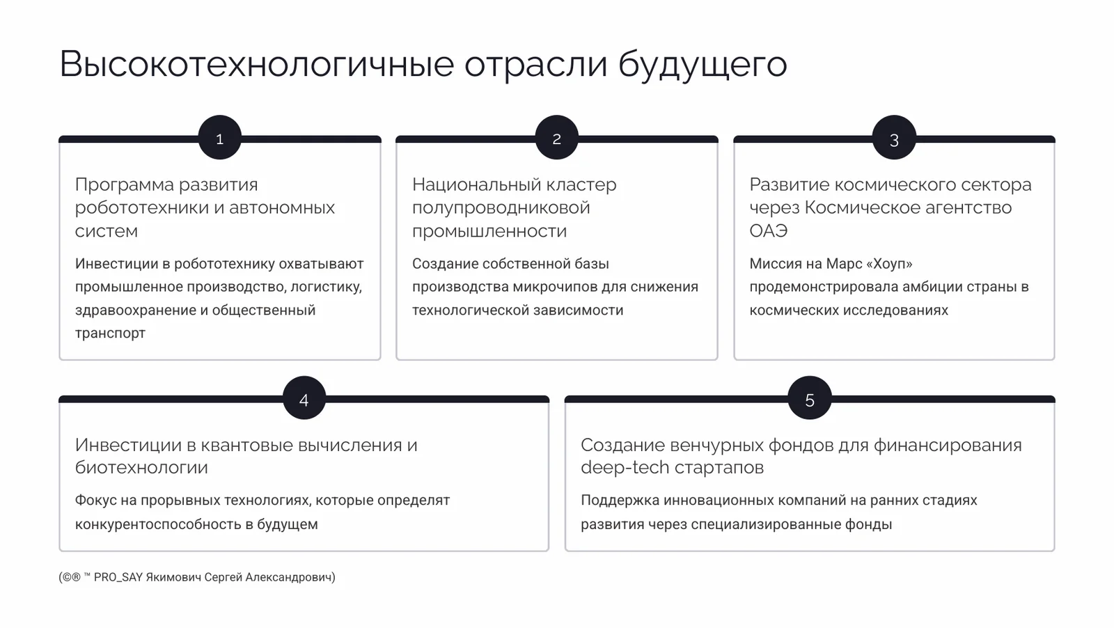 Глобальный анализ стратегических программ и проектов ОАЭ (2020-2071 гг.) — слайд 10