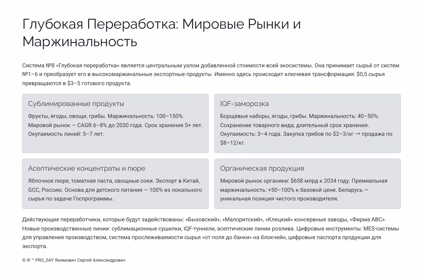 АПК БУДУЩЕГО 2030+  РБ, РФ, СНГ. — слайд 23
