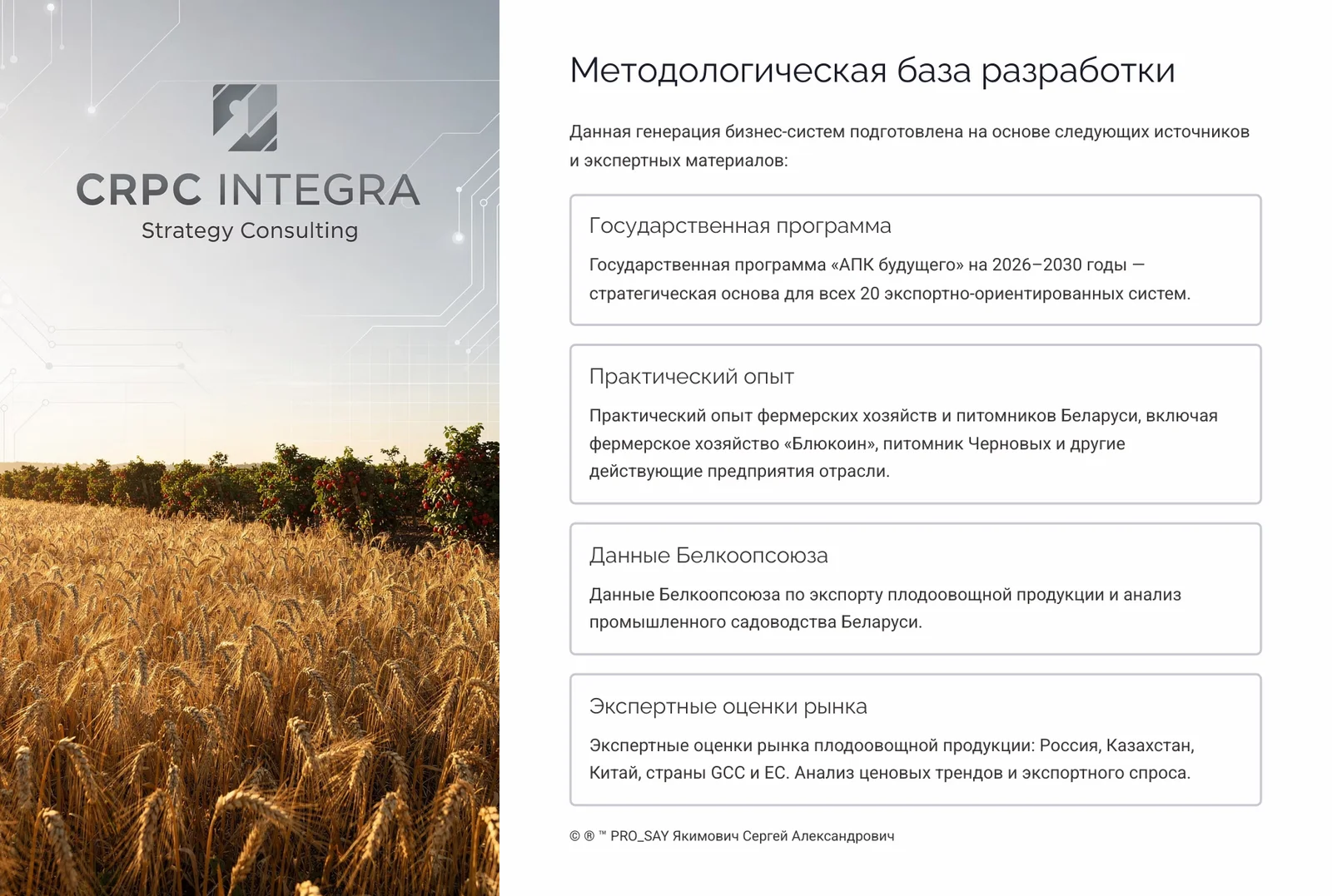 Комплексные Экспортно-ориентированные системы бизнеса полного цикла — слайд 32